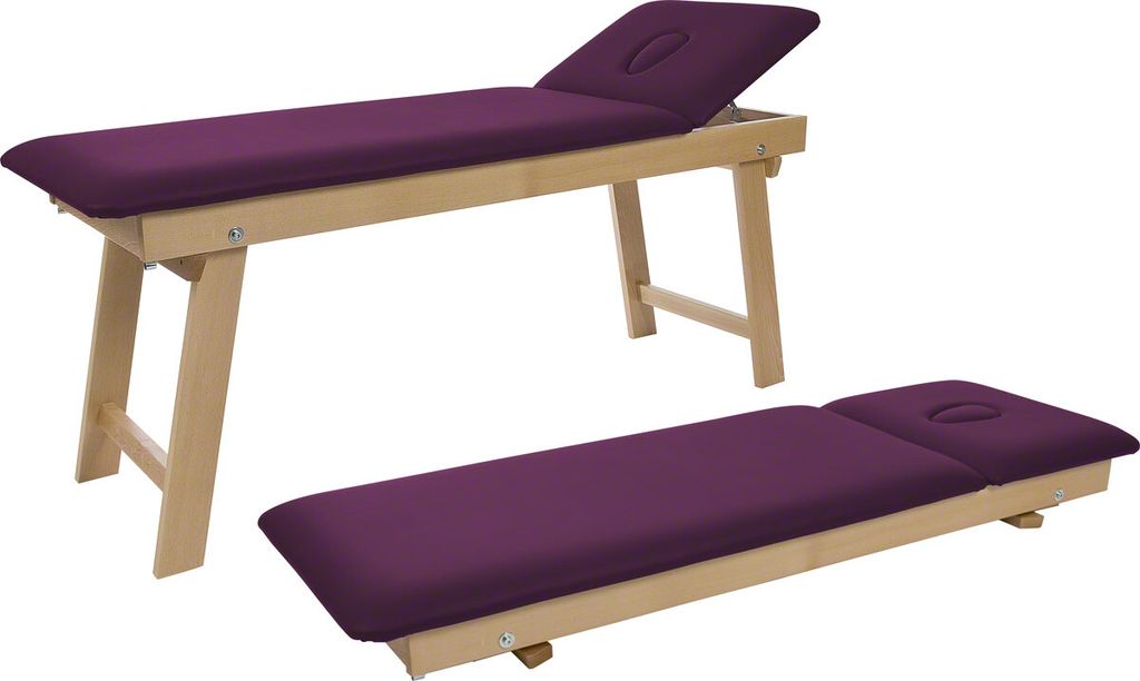 Therapieliege Tiziano Natur Massageliege Massagebank Praxisliege, 65 cm