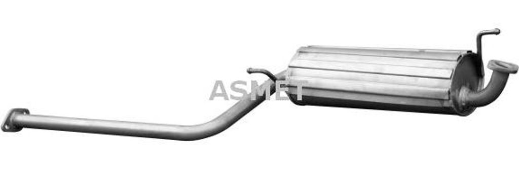 ASMET 15013 Endschalldämpfer OE 2865002220 kompatibel mit Atos
