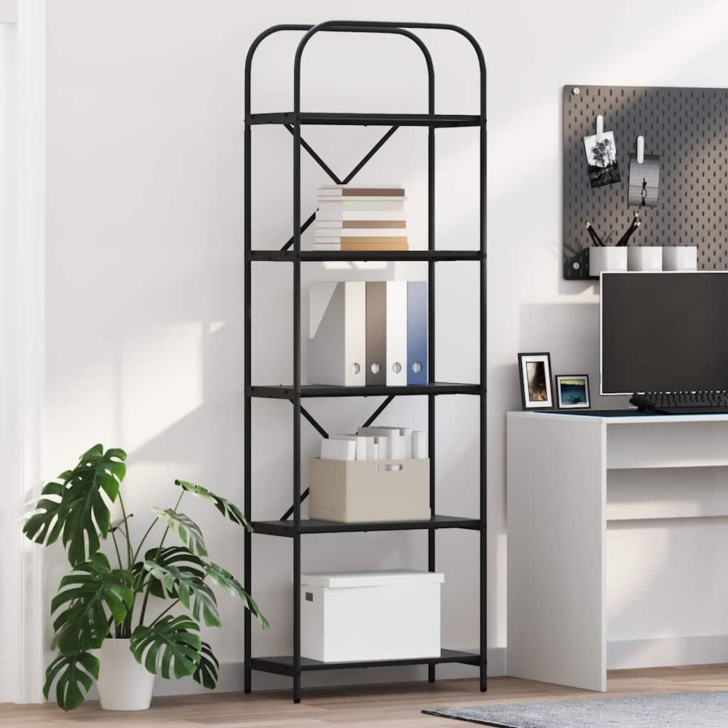 Maison Exclusive - Bücherregal Schwarz Eichen-Optik 60 x 30 x 183 cm Holzwerkstoff