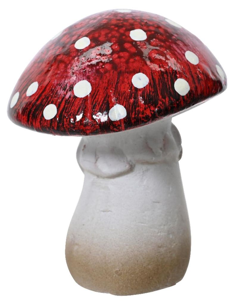 Kaemingk Deco Vintage Fungo rosso e bianco Ø 6,5 cm - Immagine del prodotto 