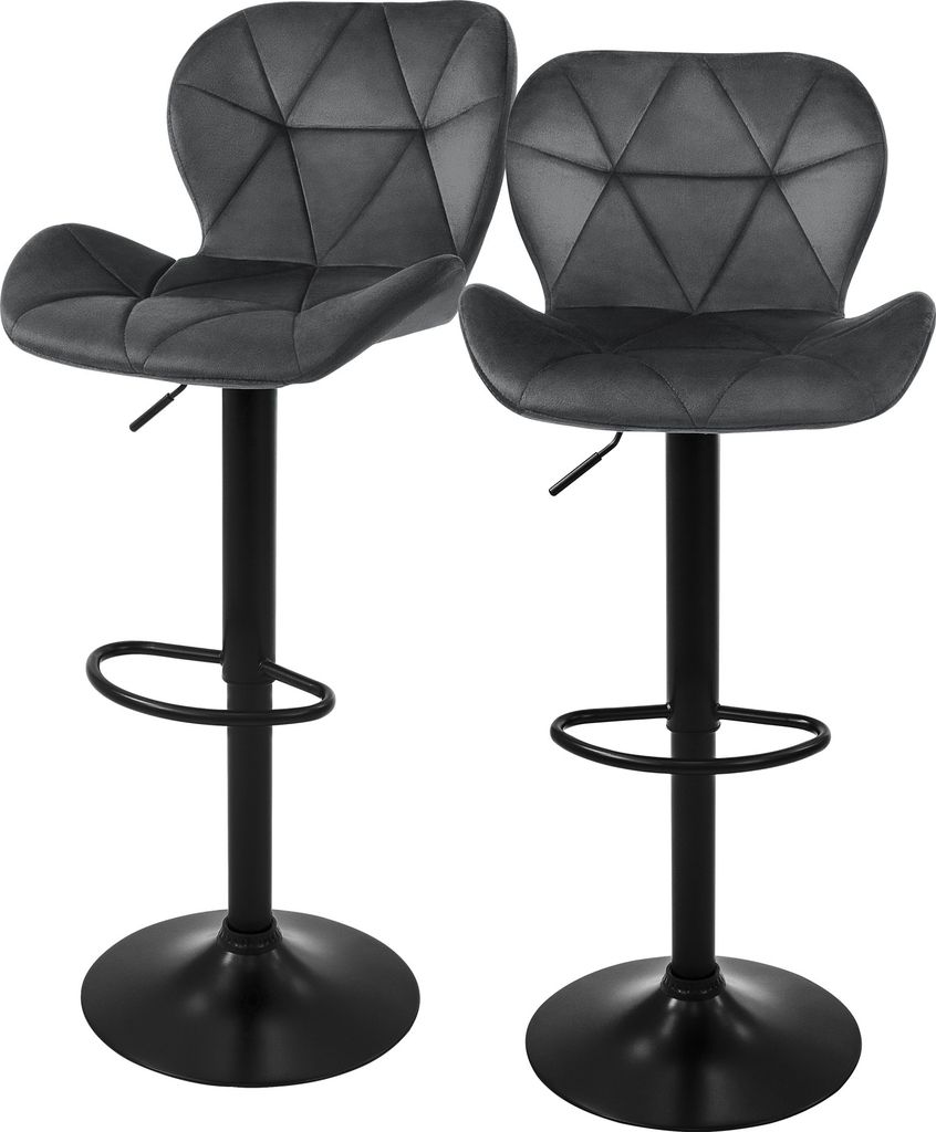 ML-Design 2er Set Barhocker Tresenhocker 360° drehbar, Produktbild