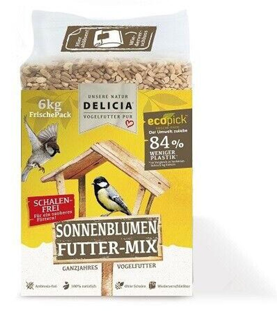 Delicia Sonnenblumen Futter-Mix ecopick 6 kg Produktbild 
