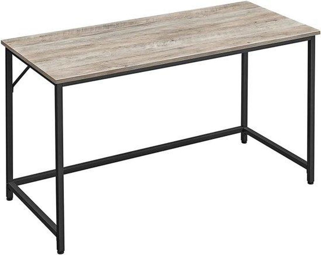 Graue Schreibtisch Computer Tisch Holz Stahl