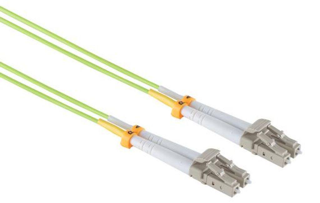 Duplex Patchkabel LC/LC 50/125μ, OM5 lindgrün 0,5m