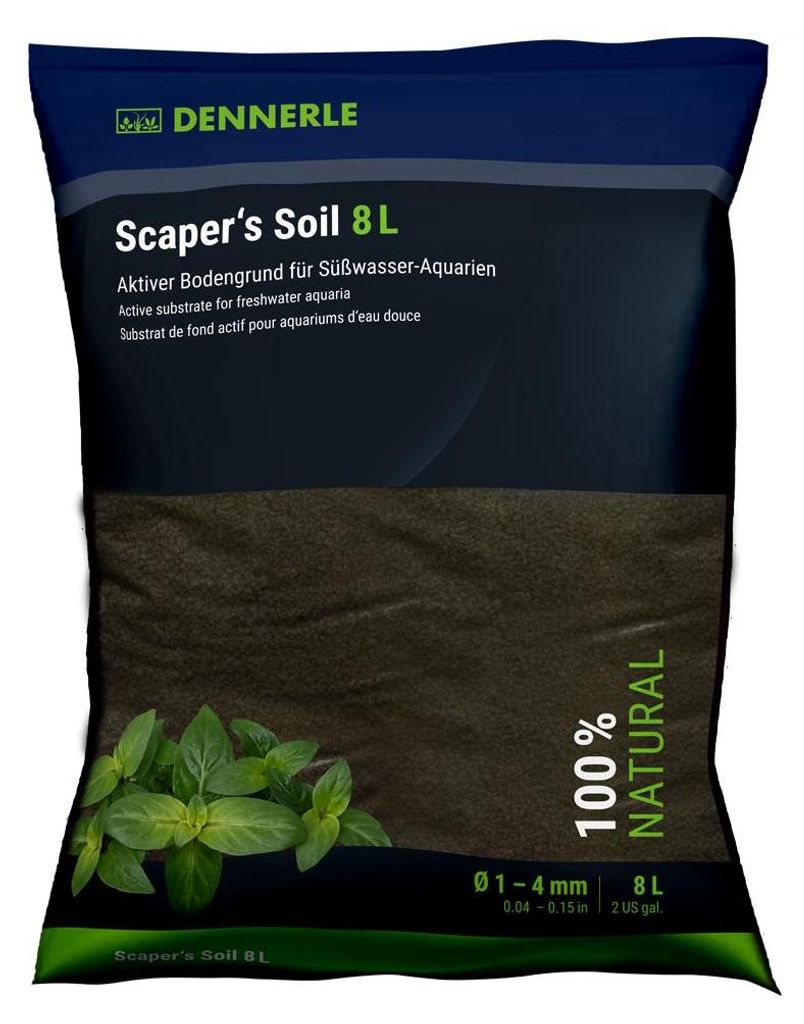 Dennerle Scaper's Soil 1-4 mm aktiver Bodengrund für Produktbild 
