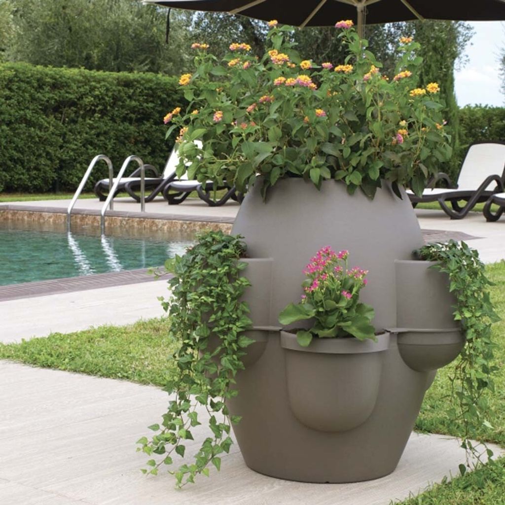 BAMA Blumentopf OASI, 80x80cm, braun