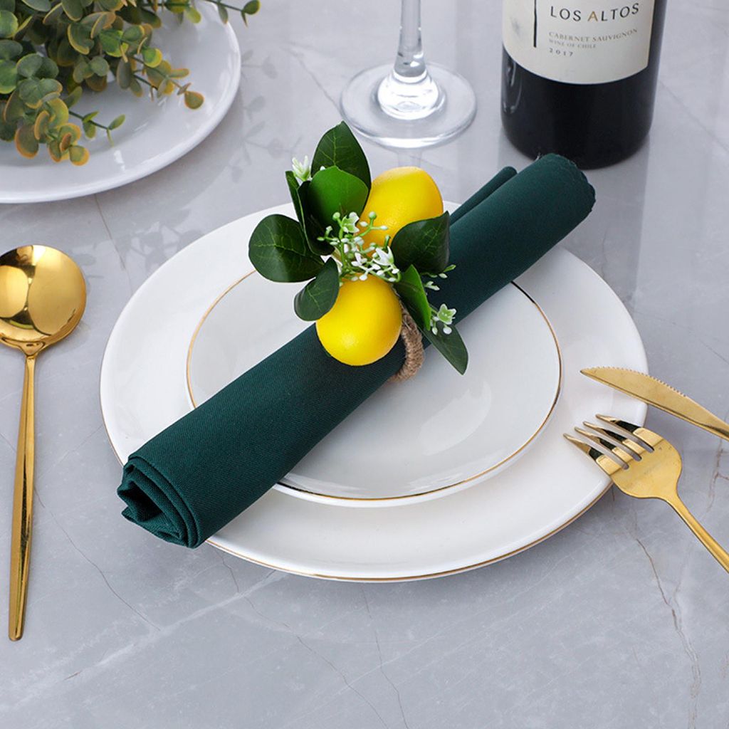 serviettenring mit zitrone serviettenring in zitronenform, serviettenringhalter, möbel, tischdekoration