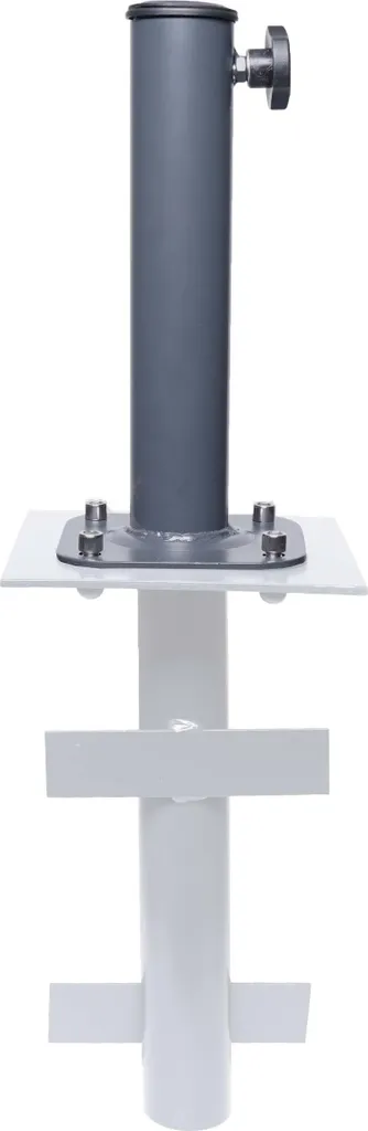 Porte-parapluie à ancrer au sol en métal robuste pour mât de 38-48 mm