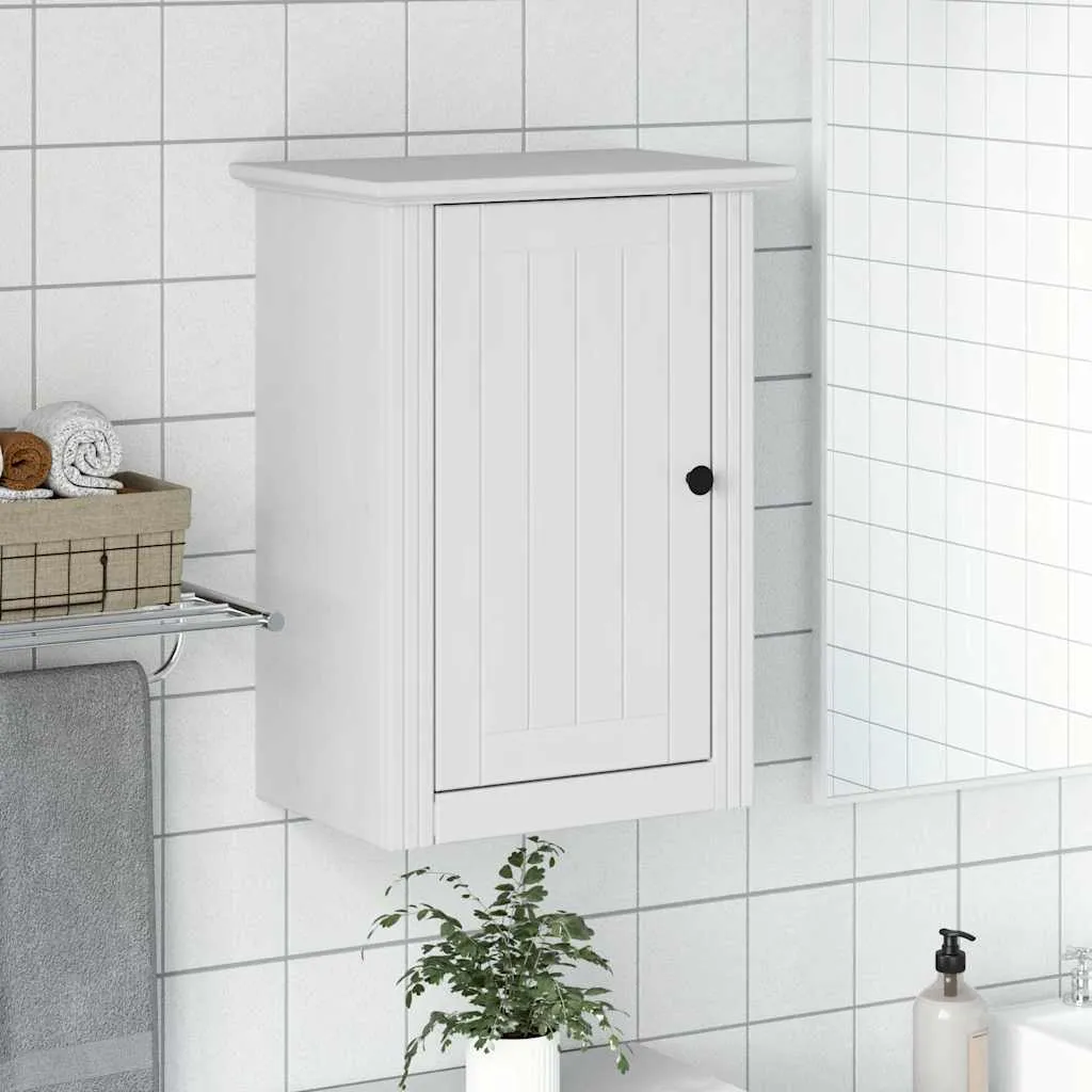 Solution rangement salle de bain étroite - Armoire murale BODO blanche