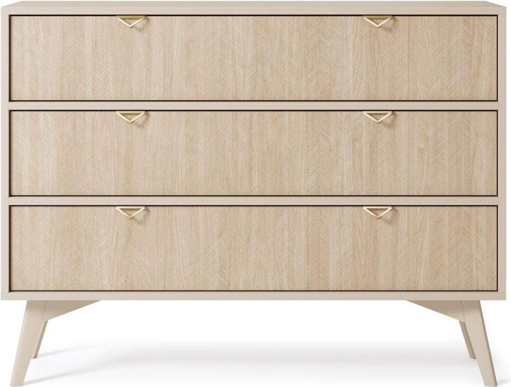 Kommode – Sideboard – KSZ106 – FOREST – Sandbeige – Eleganter Stauraumschrank im modernen Design