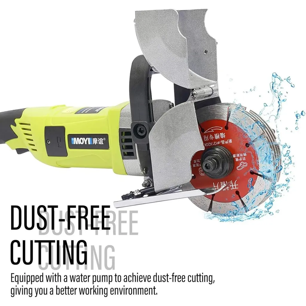 Fraiseuse murale avec pompe à eau 12V et disque 12,1cm - 4000W - 5