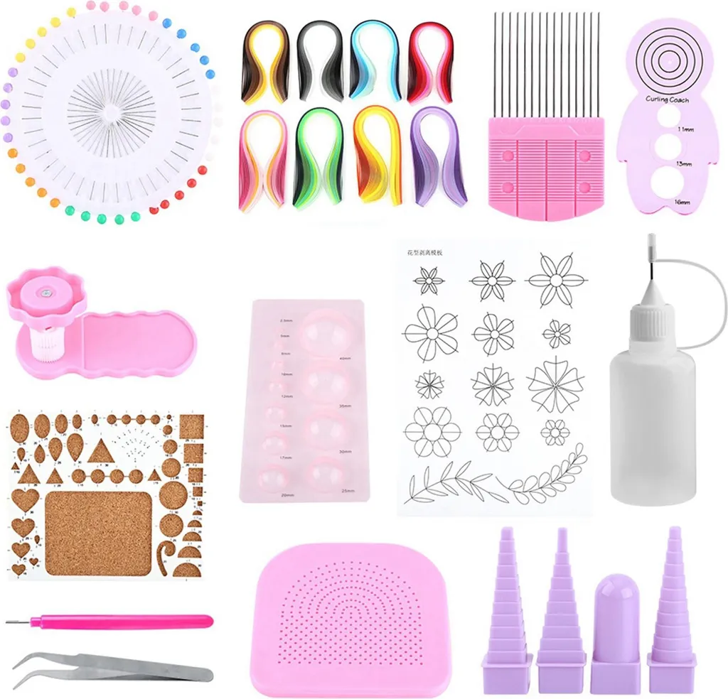 Matériel de Quilling polyvalent avec outils ergonomiques pour décoration - 7