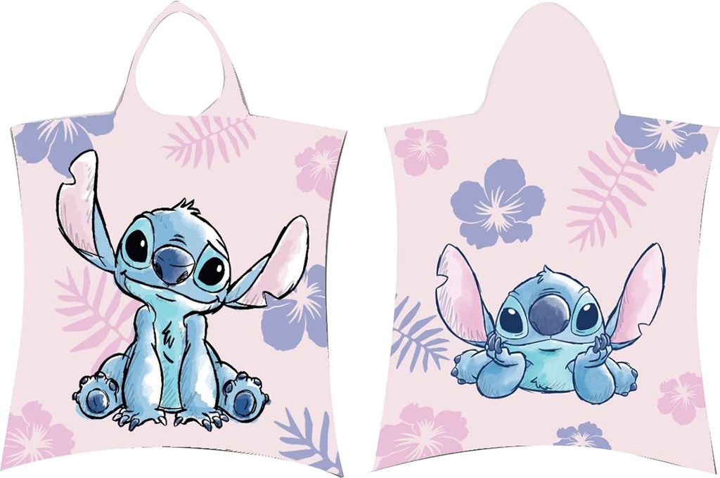 Jerry Fabrics Dětské pončo 50x115 Lilo and Stitch růžová Obrázek produktu 