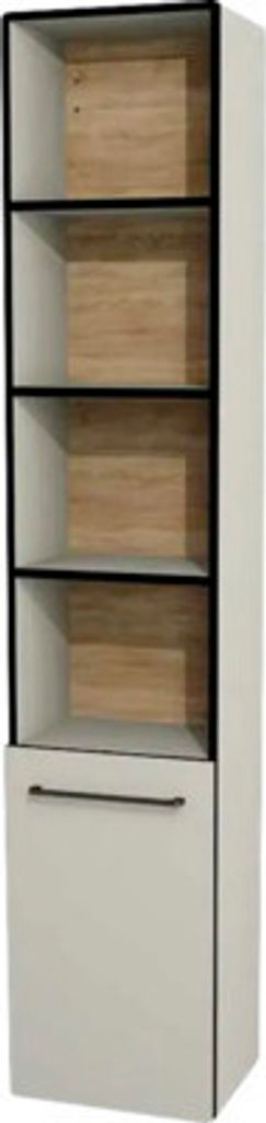 Hängehochschrank halboffen mit 1 Tür Devo Sonus 2.0 links BxHxT 38x186x30 cm classico muschel