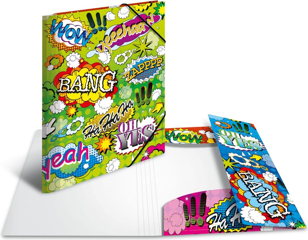 HERMA Eckspannermappe "Comics" aus PP DIN A3