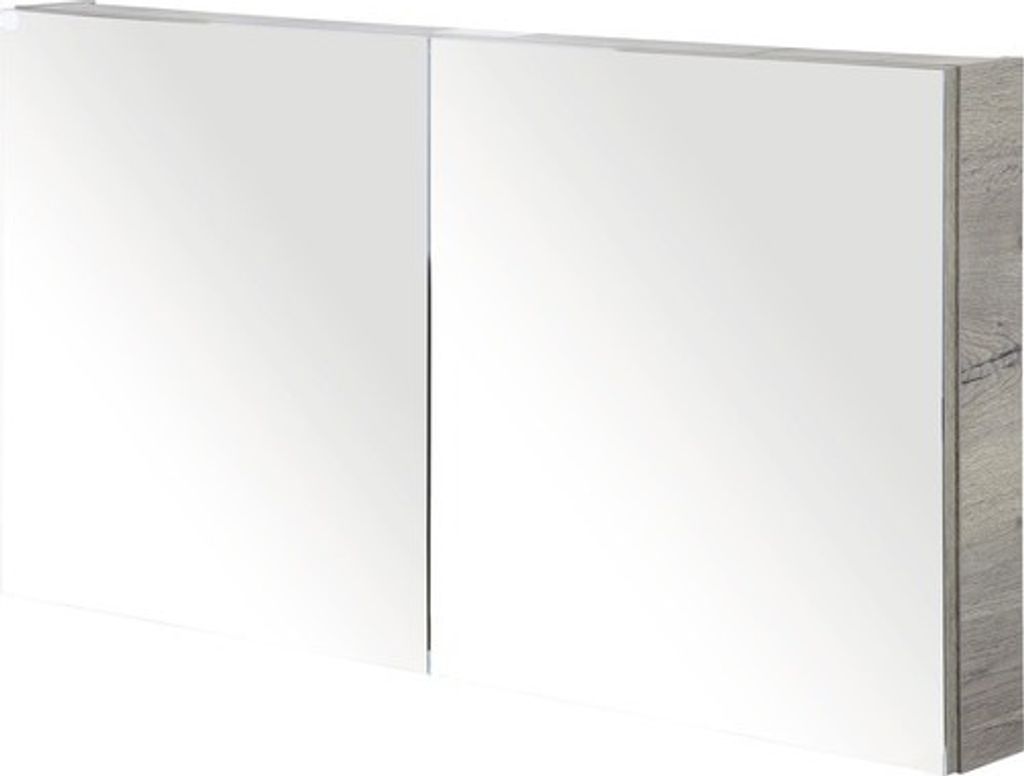 Spiegelschrank Sanox 120 x 13 x 65 cm tabacco 2-türig
