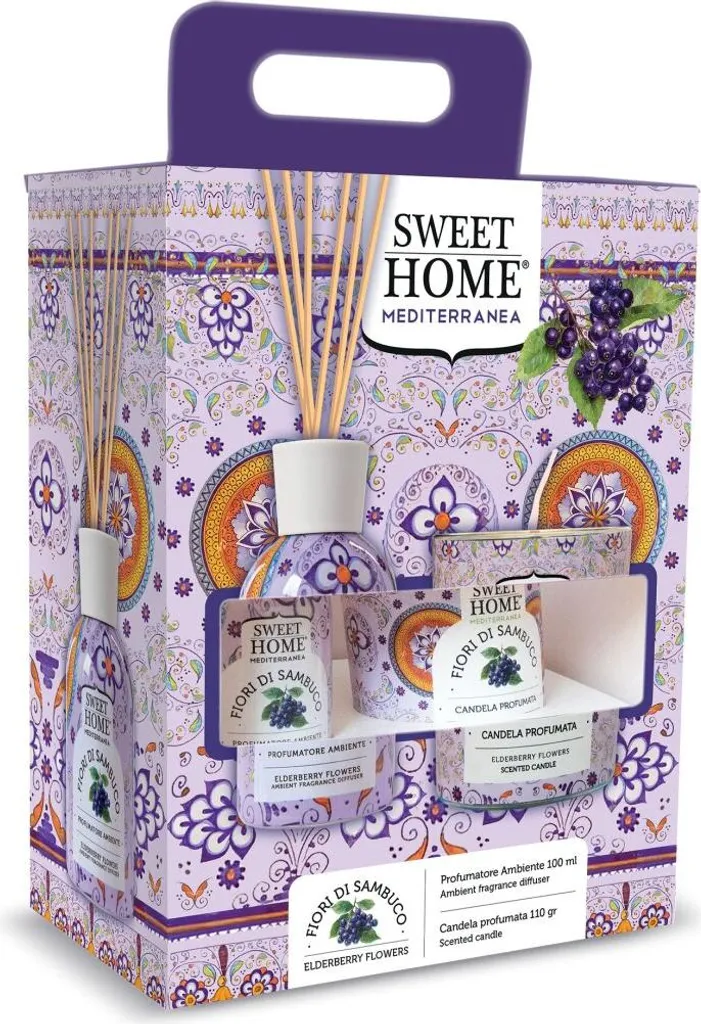 Set de senteurs d'intérieur diffuseur et bougie parfumée fleur de sureau