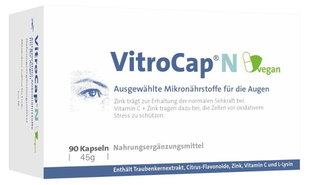 Kapsułki VitroCap N wybrane mikroelementy dla oczu, 90 Zdjęcie produktu 