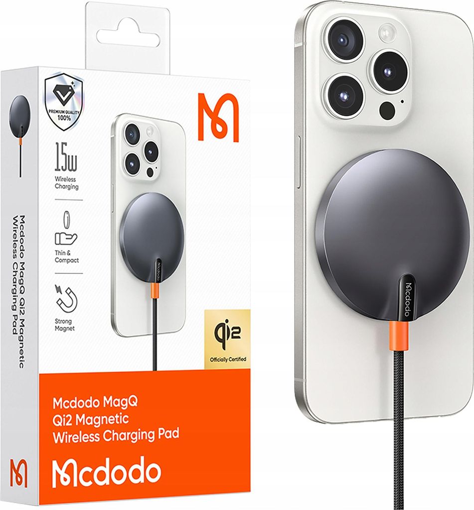 Mcdodo Induktives Drahtloses Ladegerät Für Magsafe Iphone 13 14 15 16 Qi2