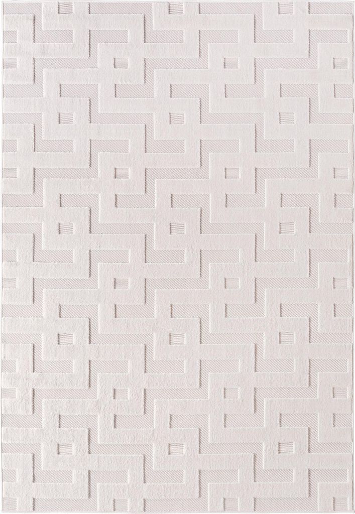 Doha Zelix teppich kurzflor rechteckig 160x230cm creme