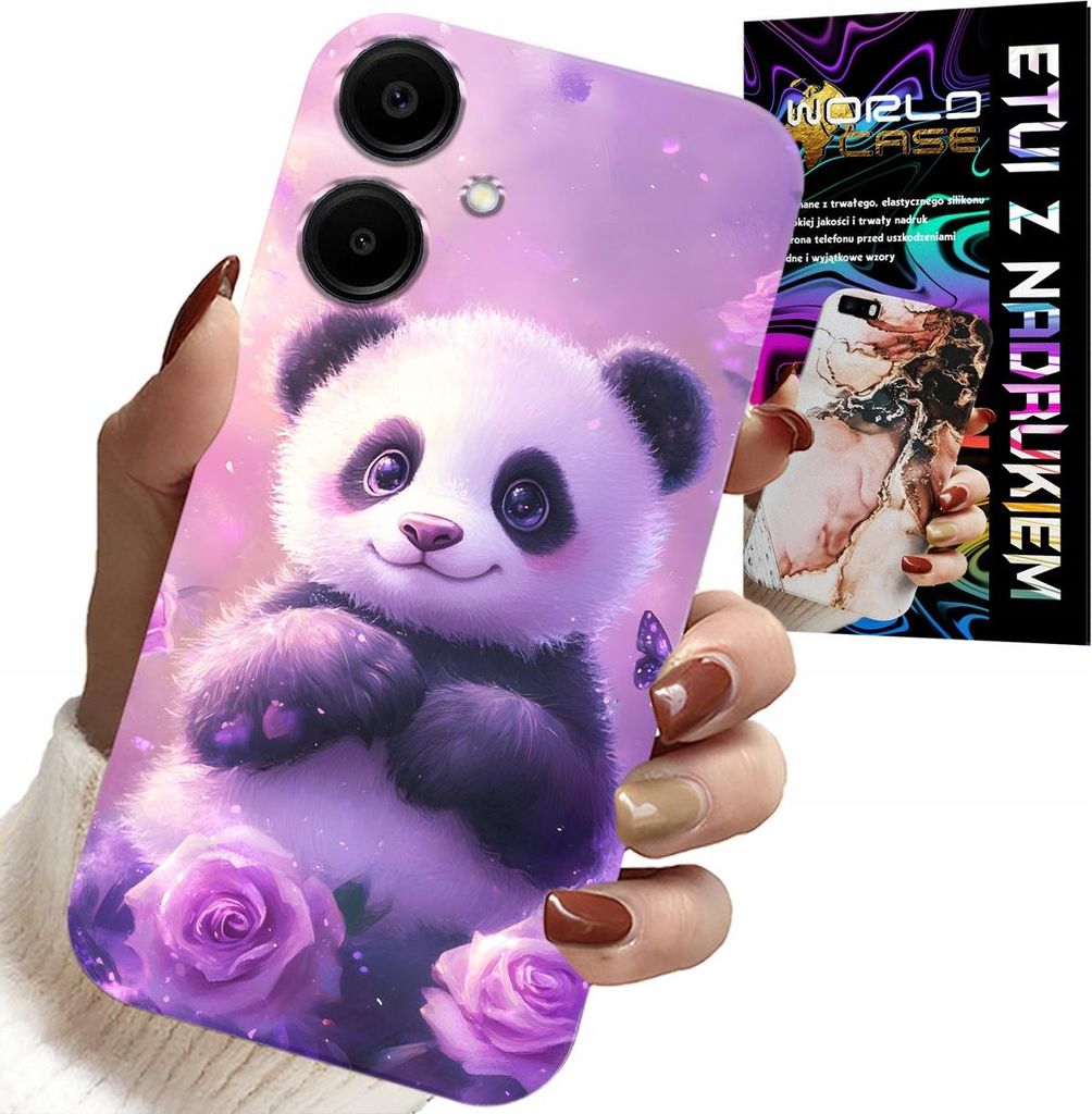 Etui Für Samsung Galaxy A06 5G - Süsse Panda Designs Für Kinder + Glas