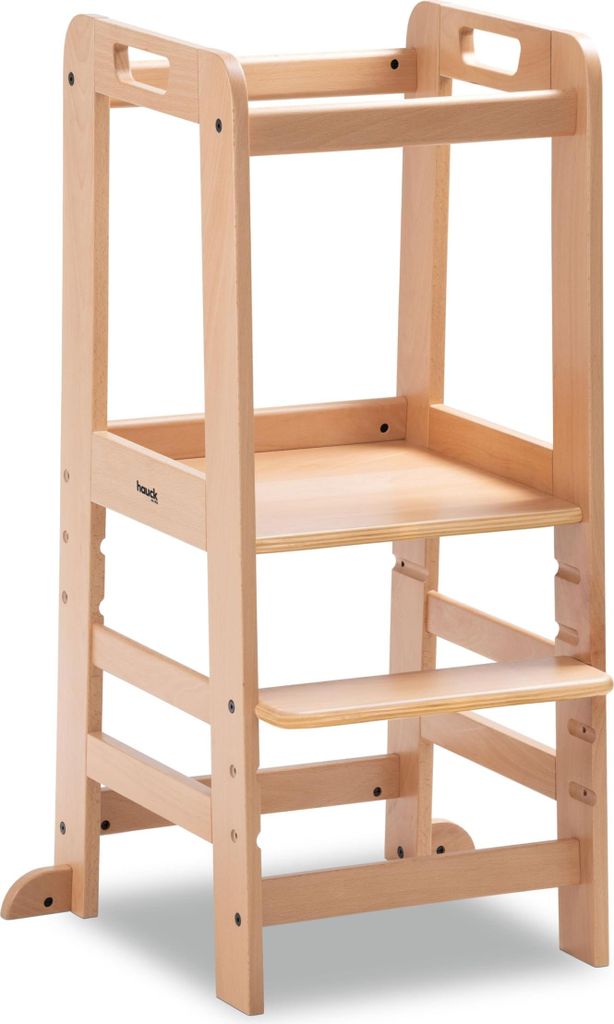 Hauck Lernturm für Kinder – Höhenverstellbarer Montessori Stehturm aus Buchenhol