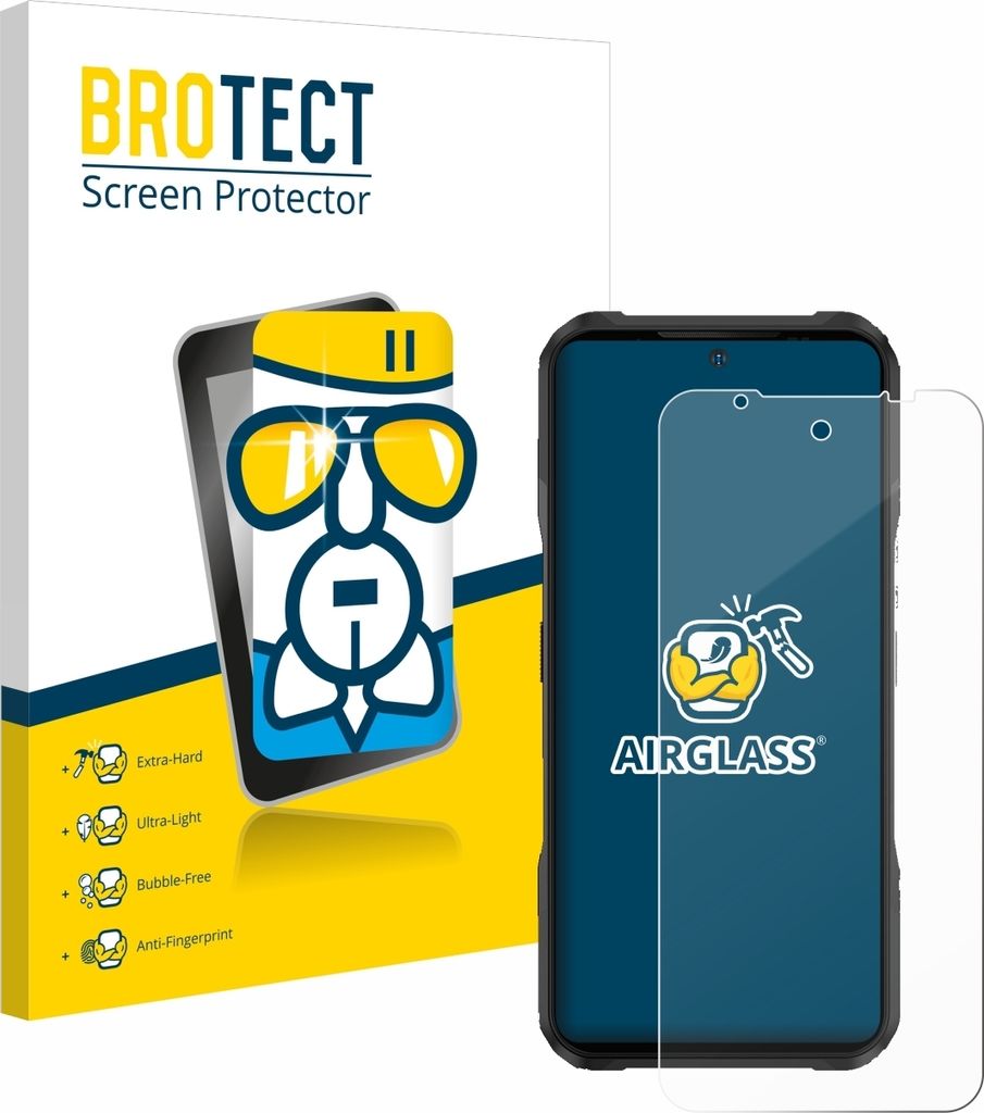 BROTECT Schutzglas für Doogee V20S Schutzfolie Panzer Folie Glas Display Schutz klar