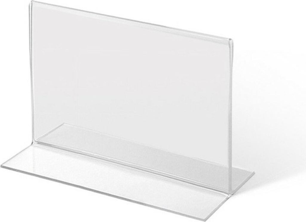 Showdown Displays Acrylaufsteller in T-Form DIN A7 quer
