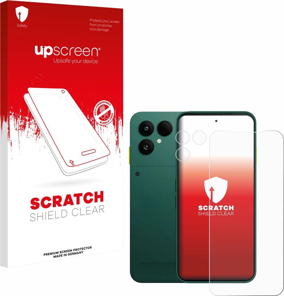 upscreen Schutzfolie für Fairphone 6 (Display+Kamera) Displayschutz Displayschutzfolie Folie Klar Transparent