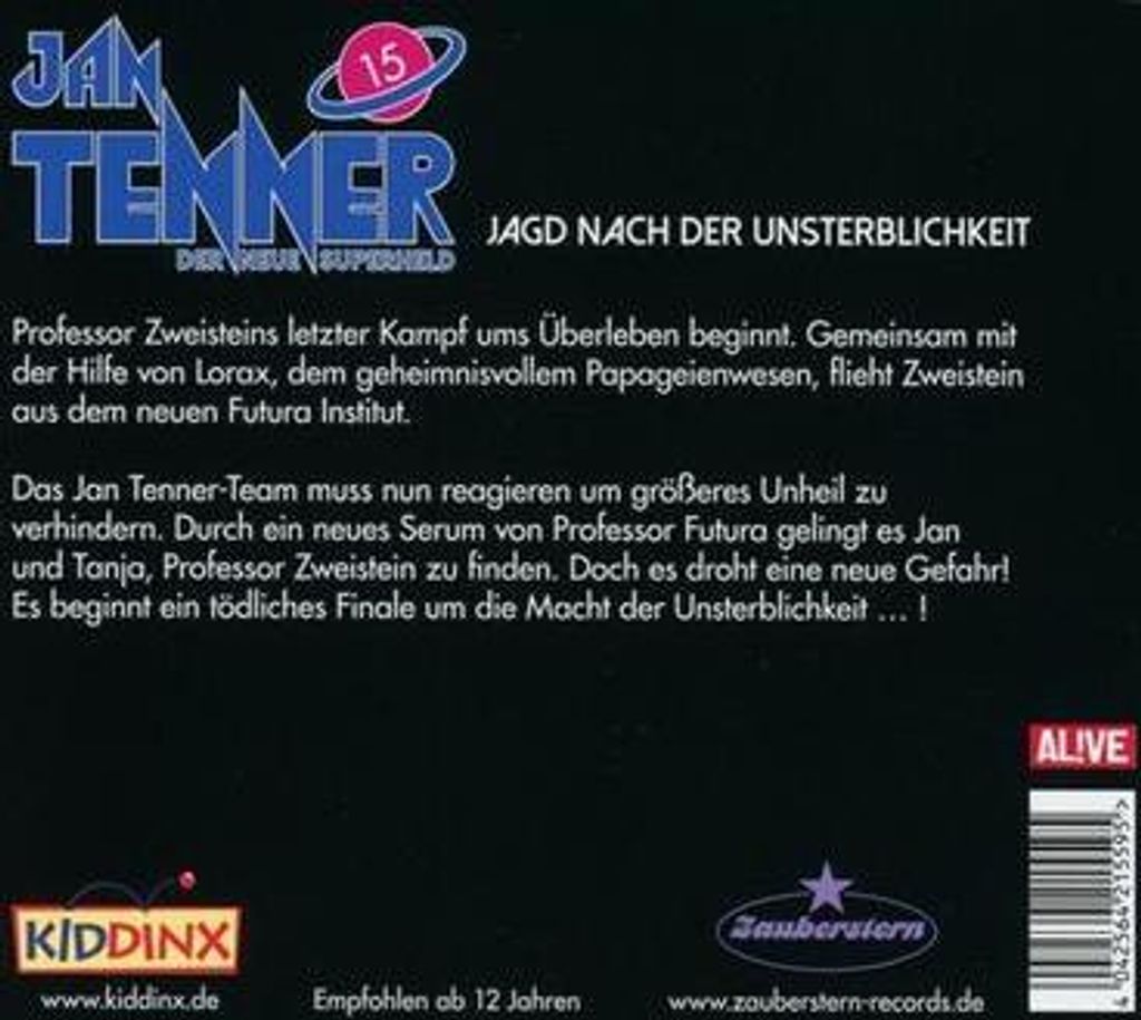Jan Tenner - Jagd nach der Unsterblichkeit
