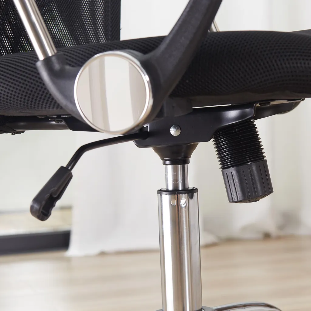 Fauteuil de bureau mal de dos solution ergonomique réglable maille noir - 8