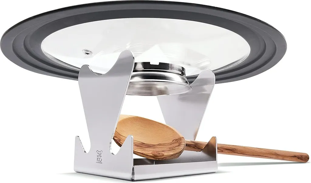 Repose-cuillère et Support de Livre de Cuisine Multi-usage en Inox 304