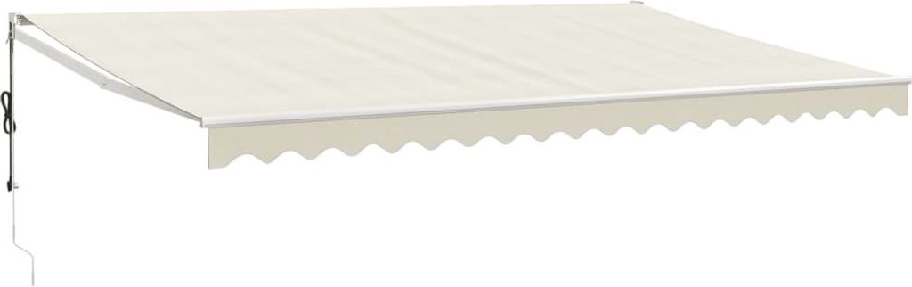 Elektrische Markise mit Kurbel Creme 5x3 m