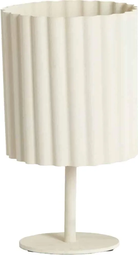 Lampe de Table Textile Beige Ardales Culot E27 Design Épuré et Chic
