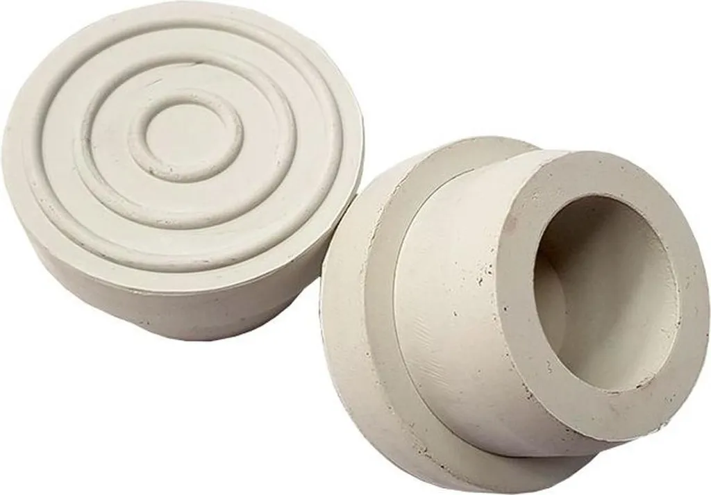 Tappi di protezione in gomma per gradini della piscina (2 pezzi)