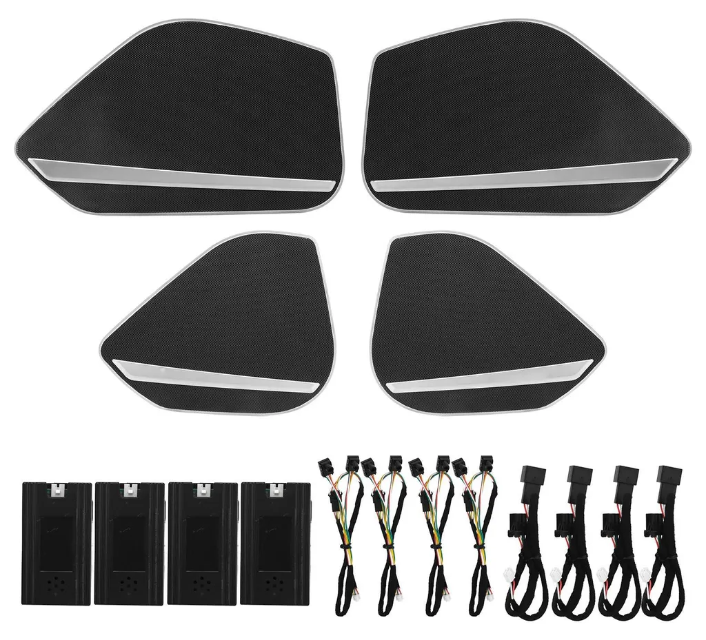 Grilles de haut-parleur lumineuses pour Audi A4 B9 S4 RS4 2017-2023