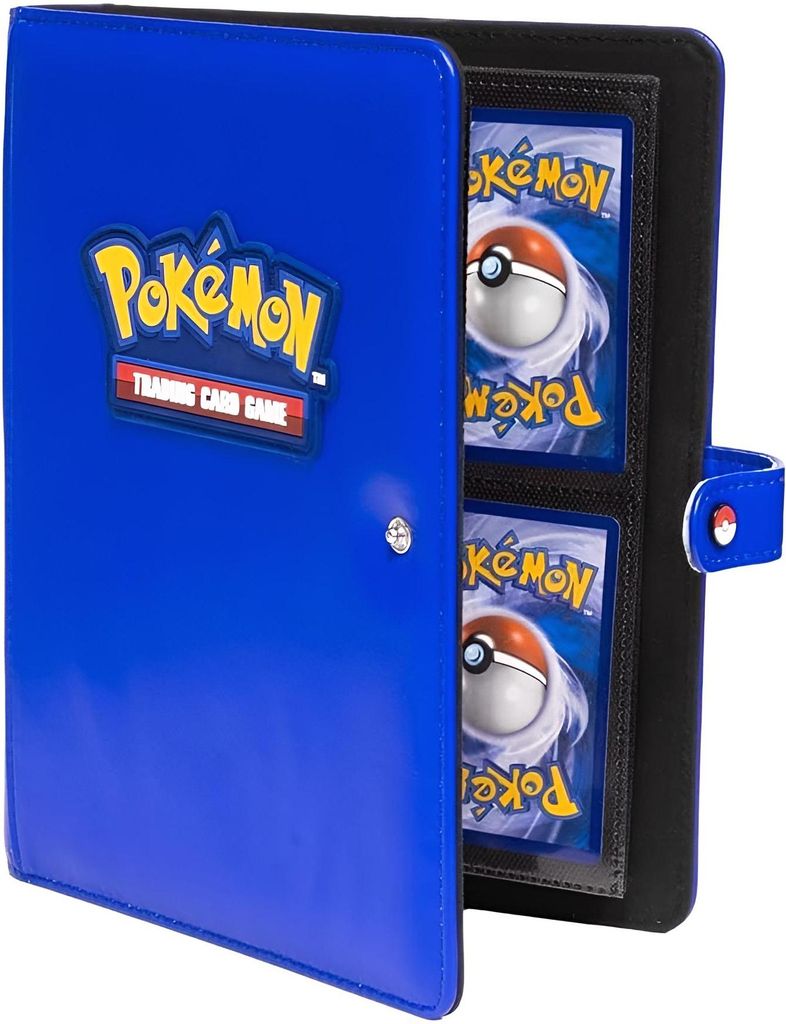 Ultra Pro Pokémon Snap 4 Pockets Sammelkartenmappe Blau Kinder Blau One Size