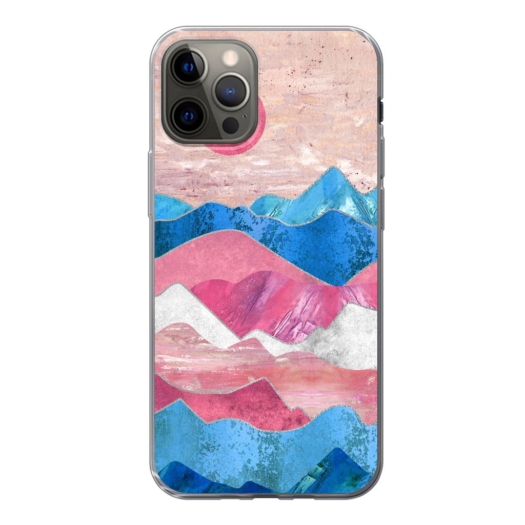 MuchoWow Handyhülle Schutzhülle Hülle für iPhone 13 Pro Stolz - Transgender - Marmor Silikon Softcase Handy Hülle - Handy-Tasche