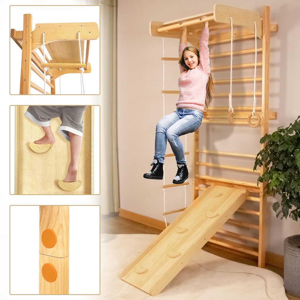 XINZI Ensemble d'espalier multifonctionnel pour enfants Mur Image du produit 