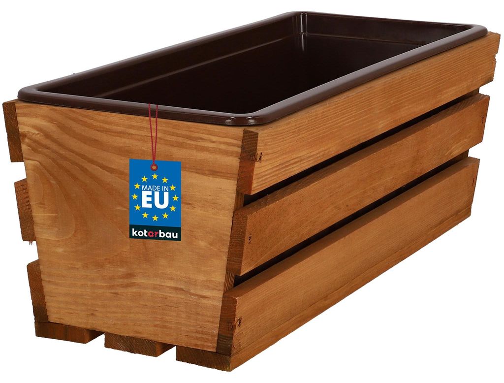 KOTARBAU® Doniczka balkonowa na kwiaty, 40x18x15 cm. Zdjęcie produktu 