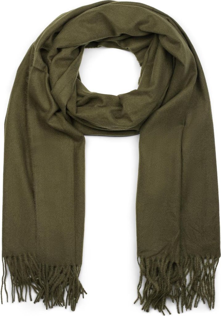 styleBREAKER Uni Schal mit Fransen | weiches Viskose Tuch in Uni Farbe | langer Winterschal für Damen und Herren | Große Farbvielfalt