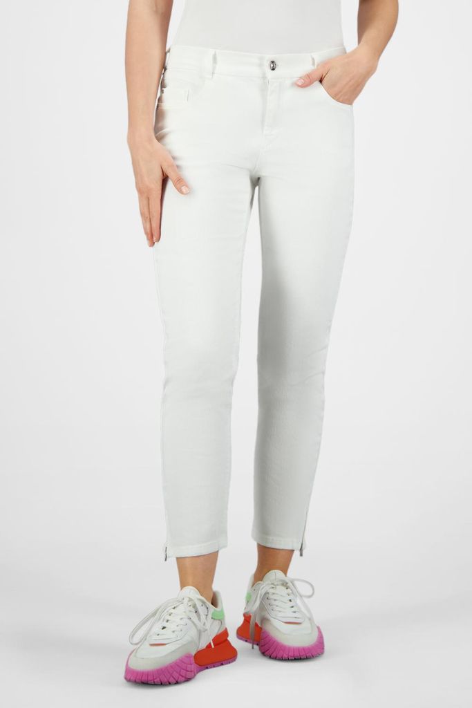 Gardeur Women Damen Hose ZURI121 - Slim - ZURI121-670721-7201 - white denim - Weiß Größe 44