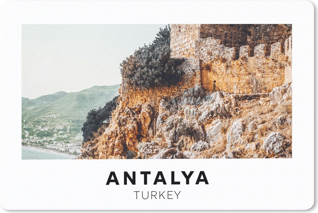 MuchoWow Schreibtischunterlage Türkei - Natur - Steine 60x40 cm - XXL Mauspad - Großes Mauspad