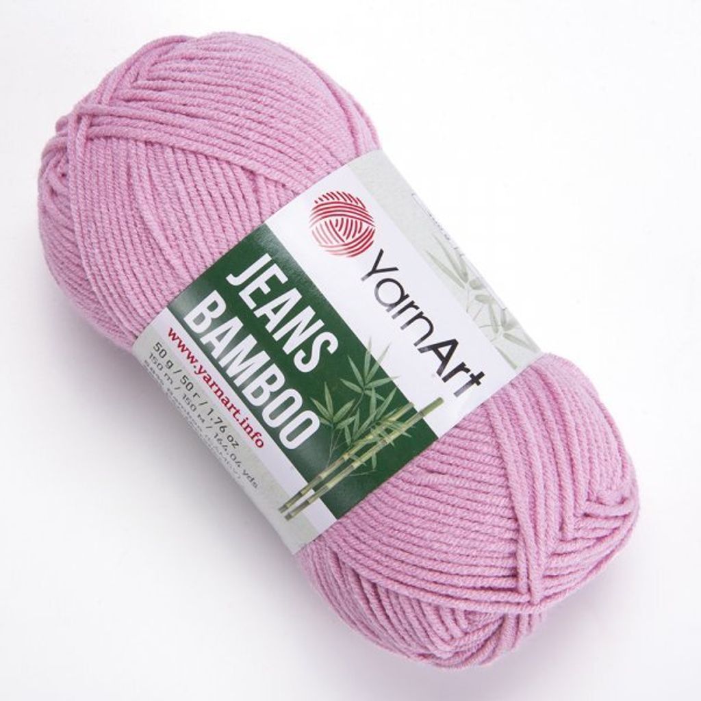 YarnArt Jeans Bamboo 110 Rosa – Weiches Produktbild 