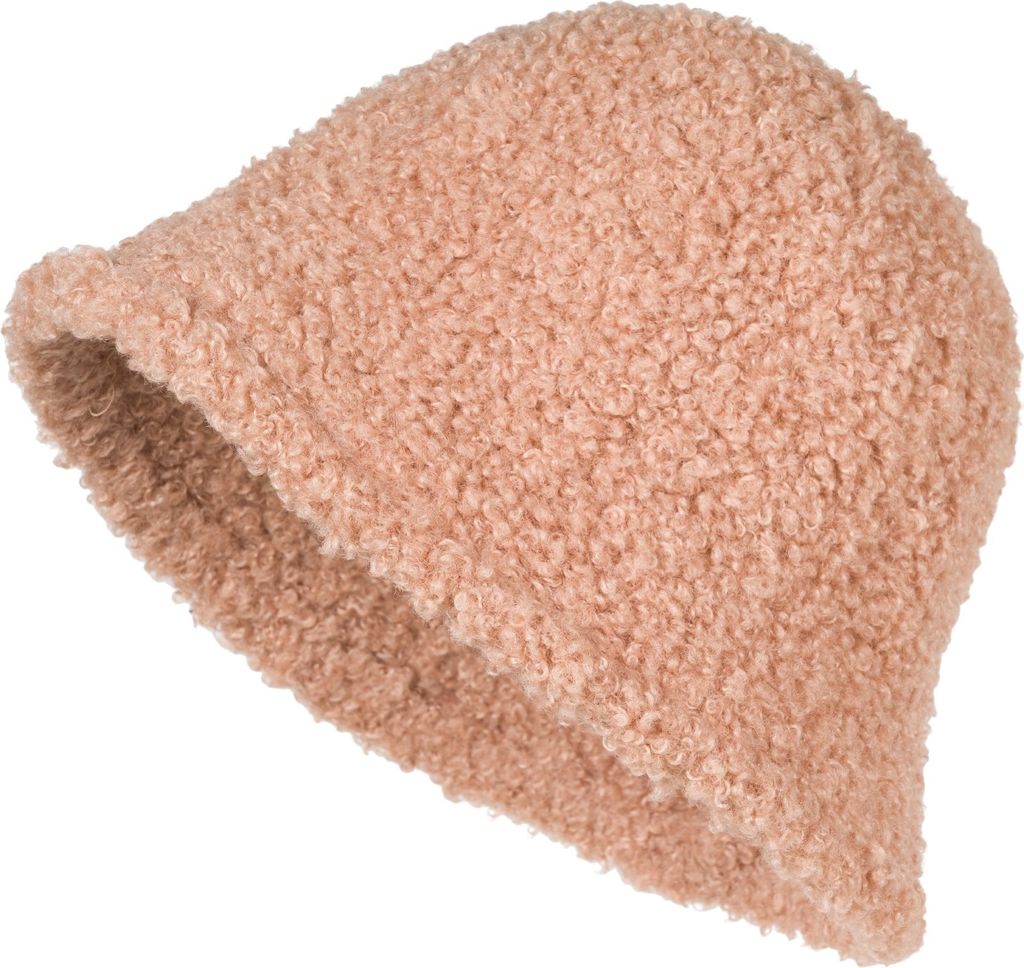 styleBREAKER Damen Fischerhut in Teddyfell Optik Einfarbig, warmer Bucket Hat Herbst Winter Unifarben 04025039
