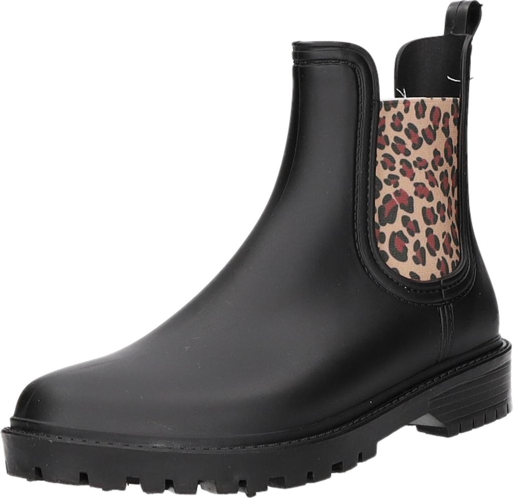 Jewels of Style Damen-Gummistiefel Schwarz-Mehrfarbig, Farbe:schwarz, EU Größe:40