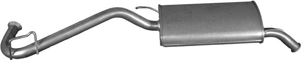 IZAWIT 26.004 Endschalldämpfer für RENAULT CLIO I (B/C57, 5/357) Auspuff