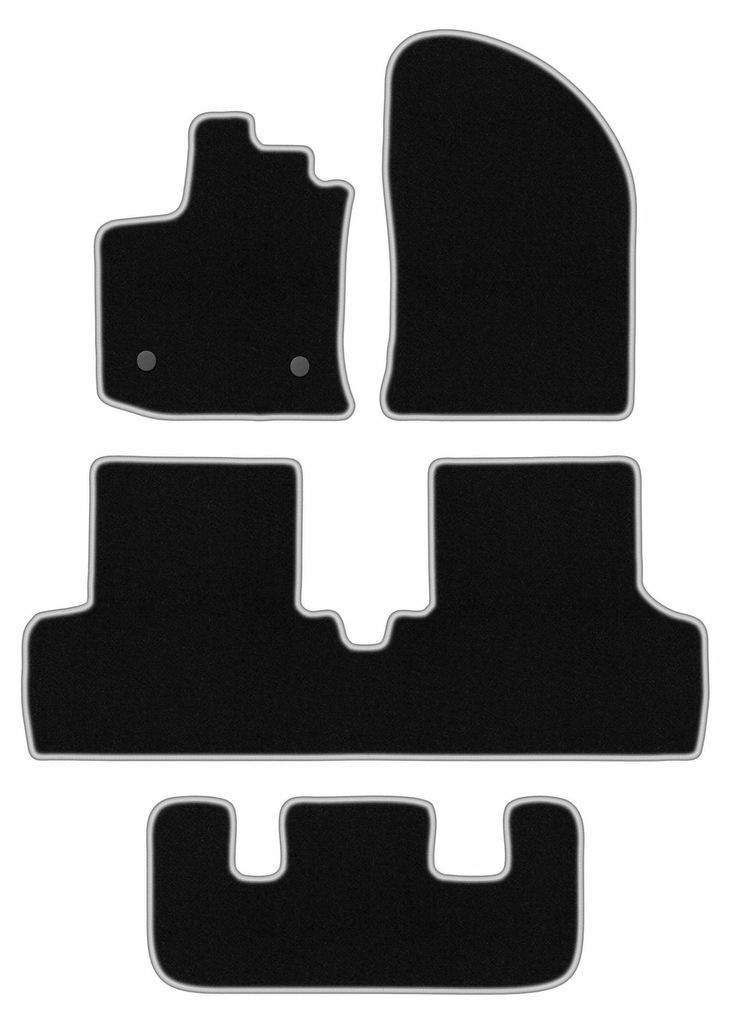 Velours automatten voor Dacia Lodgy vanaf 2012 – 4-delig, Productafbeelding 