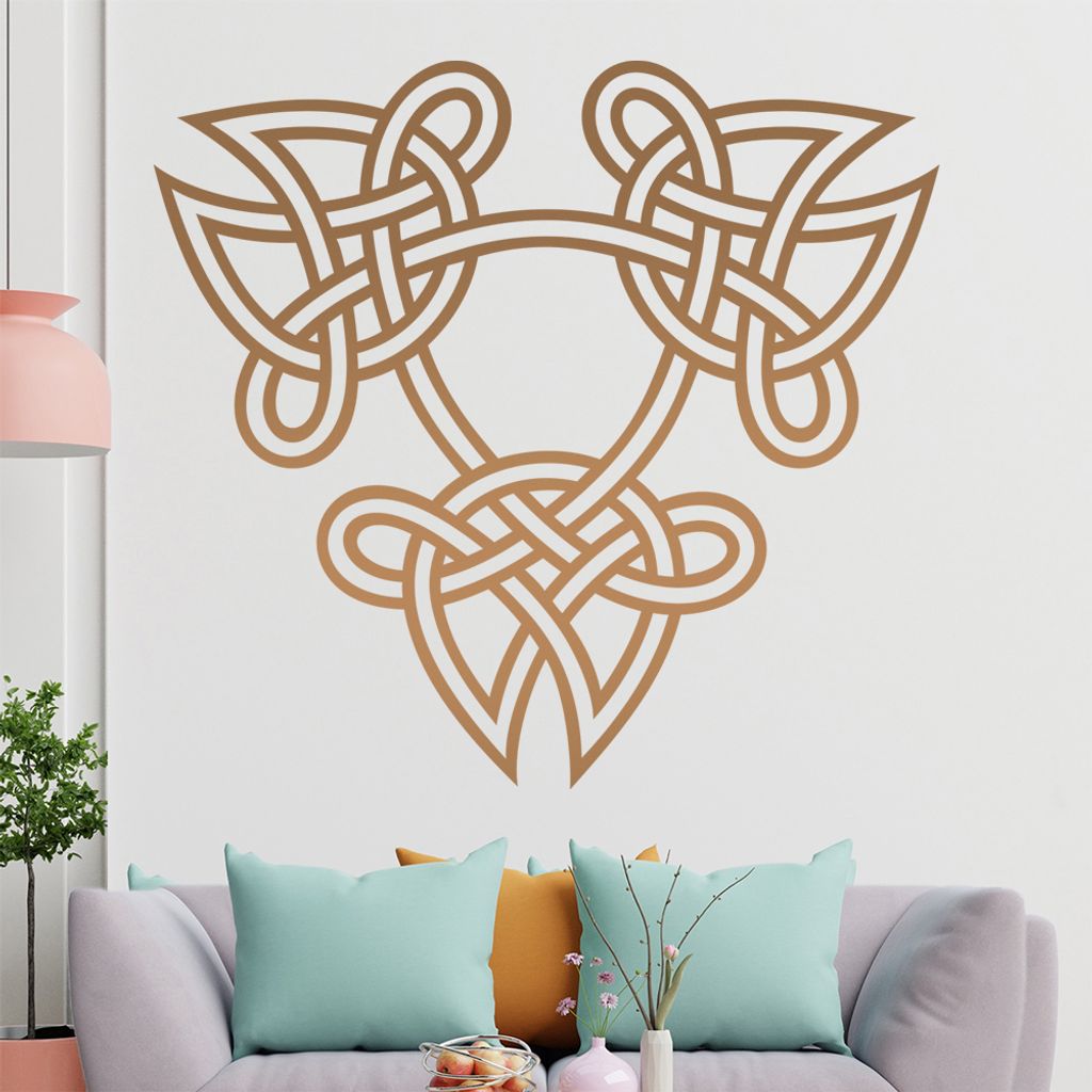 keltischer Knoten - Knotenmuster Wandtattoo in 6 Größen - Wandaufkleber Wall Sticker - Dekoration, Küche, Wohnzimmer, Schlafzimmer, Badezimmer
