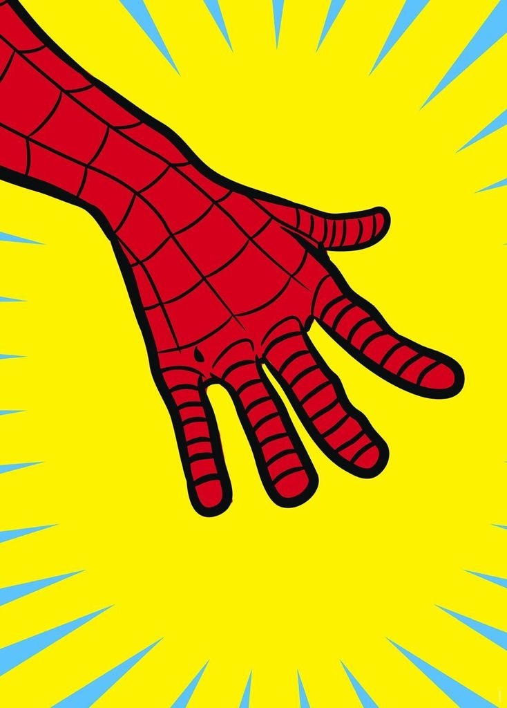 Komar Poster Spider-Man Gelb und Rot - 612849 - 30 cm x 40 cm